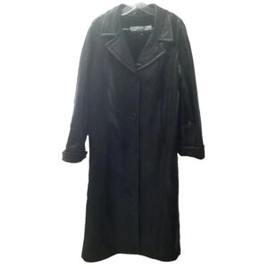 Bod & Christensen Couture Black Long Leather Coat S